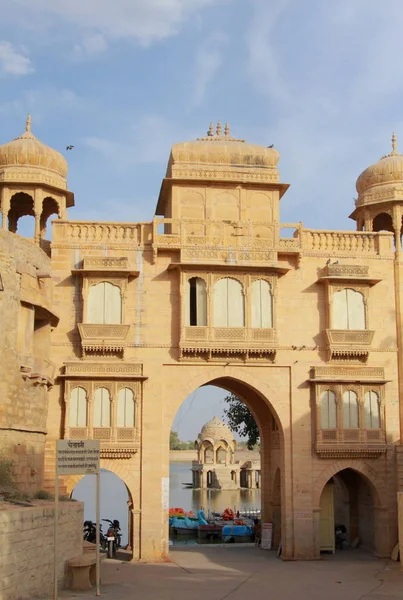 Régi város utca-Jaisalmer. — Stock Fotó