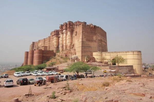 Mehrangarh фортеця в місті Jodhpur — стокове фото