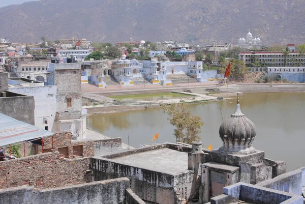 Pushkar heilige Stadt, rajasthan — Stockfoto