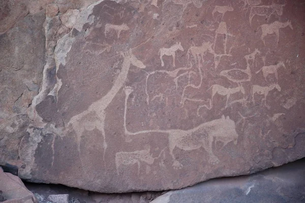 Arte rupestre de Twyfelfontein — Foto de Stock
