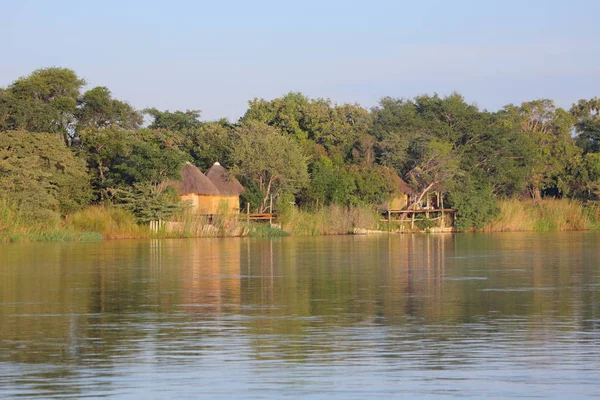 Okavango river, Ngepi camp — Stock Photo, Image