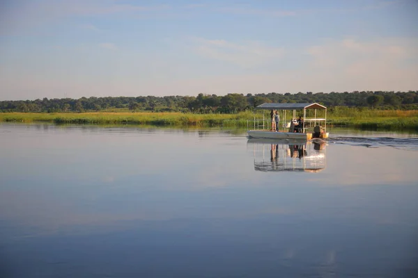 Okavango fluss, ngepi camp — Stockfoto