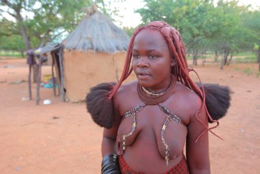Yerel kadın köy Himba kabilesi
