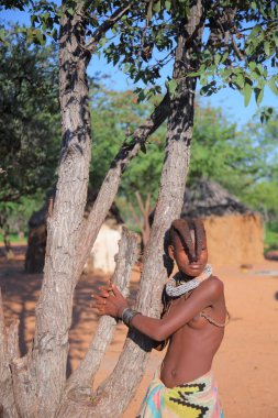 Yerel kadın köy Himba kabilesi