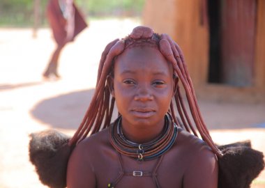 Yerel kadın köy Himba kabilesi