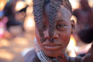 Yerel kadın köy Himba kabilesi