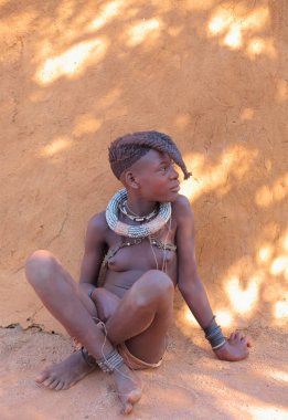 Yerel kadın köy Himba kabilesi