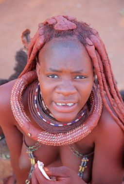 Yerel kadın köy Himba kabilesi