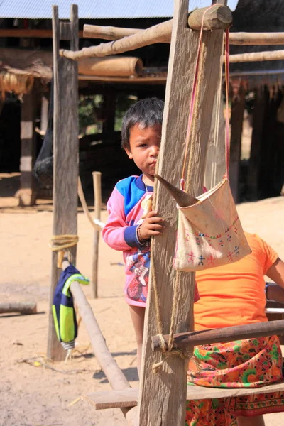 Unidentified Akha tribe boy — Stock Photo, Image