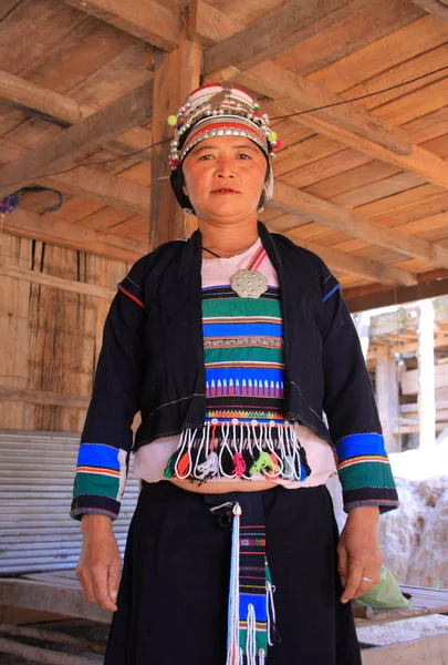 Mulher da tribo Akha em Chiang Rai — Fotografia de Stock