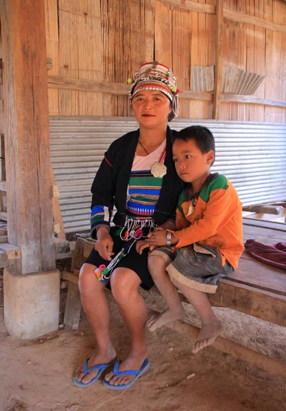 Akha tribe woman  in Chiang Rai — Stock Photo, Image