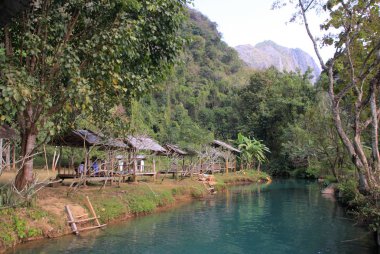 Güzel Vang Vieng şehir 