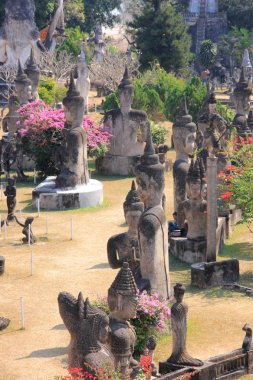 WAT Xieng Khuan Buda'nın park
