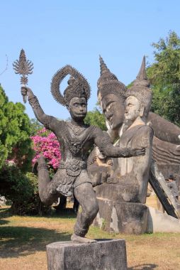 WAT Xieng Khuan Buda'nın park