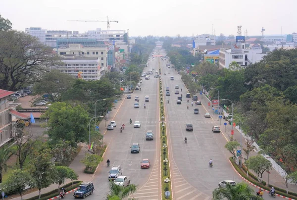 Escena de la calle en Vientiane — Foto de Stock