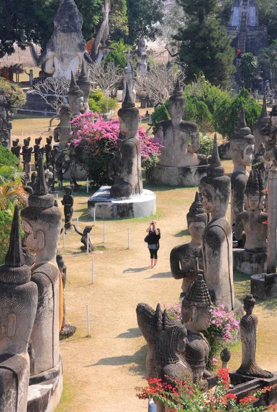 Wat Xieng Khuan Budda park — Zdjęcie stockowe