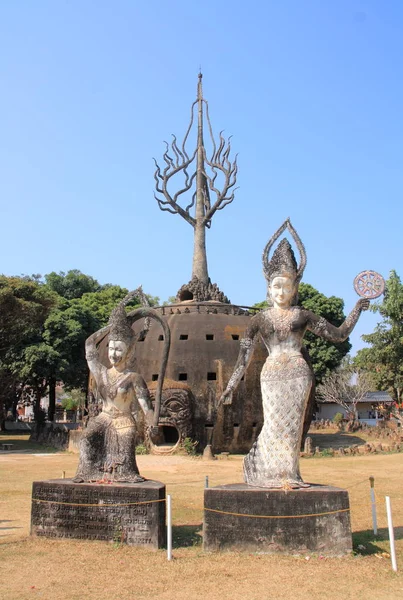 Wat Xieng Khuan Budda park — Zdjęcie stockowe