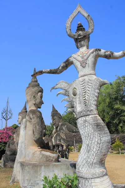 Wat Xieng Khuan Budda park — Zdjęcie stockowe