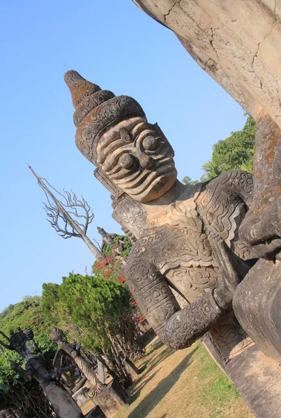 WAT Xieng Khuan Buda'nın park — Stok fotoğraf