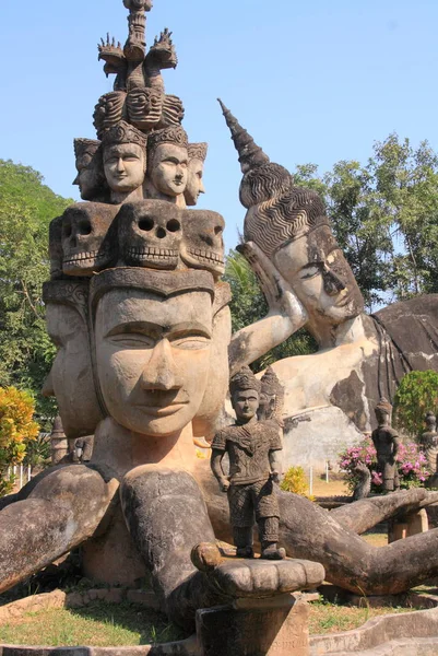 ワット Xieng Khuan 仏公園 — ストック写真