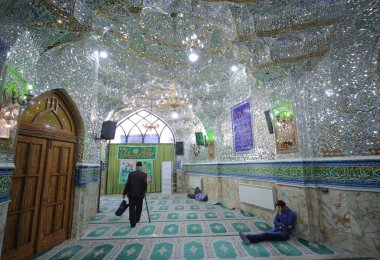 Hall Emarat-e Badgir (rüzgar kuleleri bina) Gülistan Sarayı, Tahran, İran.
