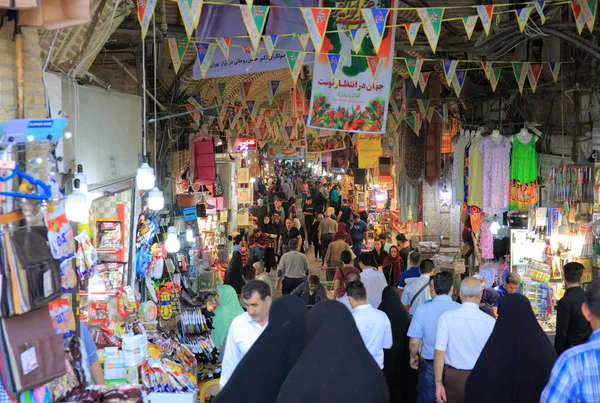 Hagyományos Iráni Bazaar Teherán Irán — Stock Fotó