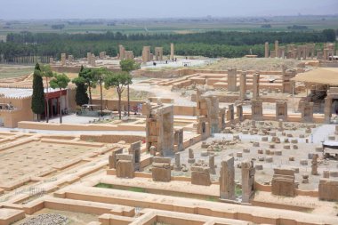 Antik kentin Şiraz, İran'ın Persepolis