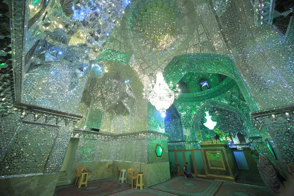 Dekoráció Hagyományos Mecset Nasir Mulk Siráz Irán Nasir Mulk Molk — Stock Fotó