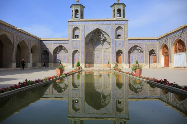 Mezquita Nasir Molk Shiraz Irán Conocido Persa Como Masjed Naseer — Foto de Stock