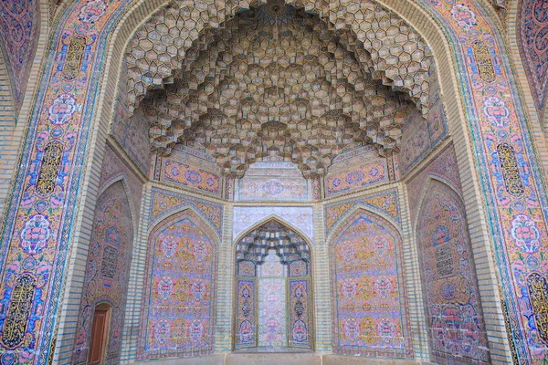 Mesquita Nasir Mulk Shiraz Irão — Fotografia de Stock