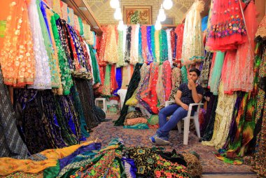 Şiraz, İran'ın geleneksel İran ın Bazaarı 