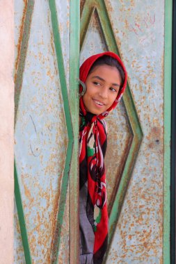 Laft Köyü: Hormozgan ili, Keşm Adası, Iran güzel, yerel kız