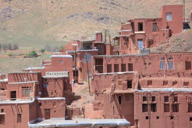  Isfahan Eyaleti, geleneksel ve tarihi Abyaneh Köyü