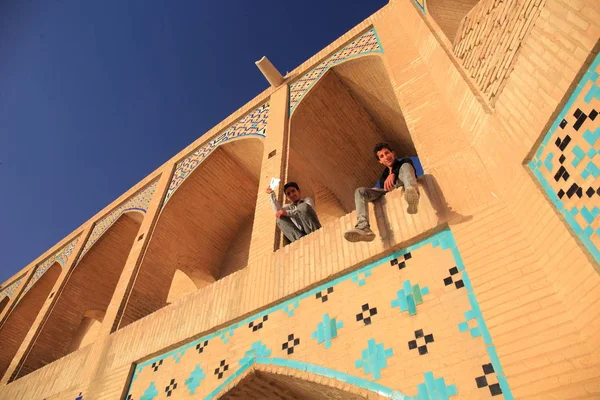 Khaju Bridge Misschien Wel Mooiste Brug Provincie Van Isfahan Iran — Stockfoto