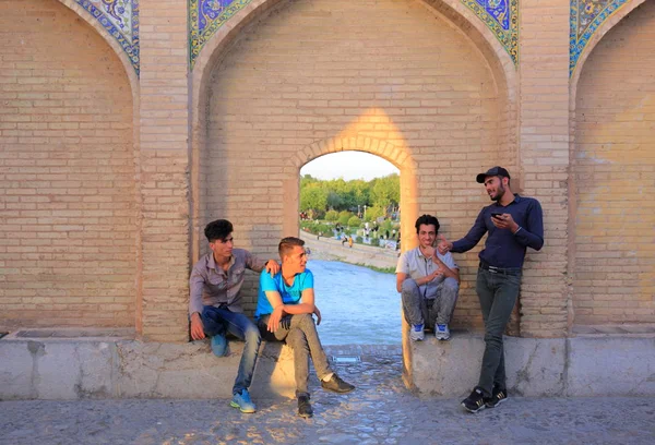 Ponte Khaju Indiscutivelmente Melhor Ponte Província Isfahan Irã Foi Construído — Fotografia de Stock