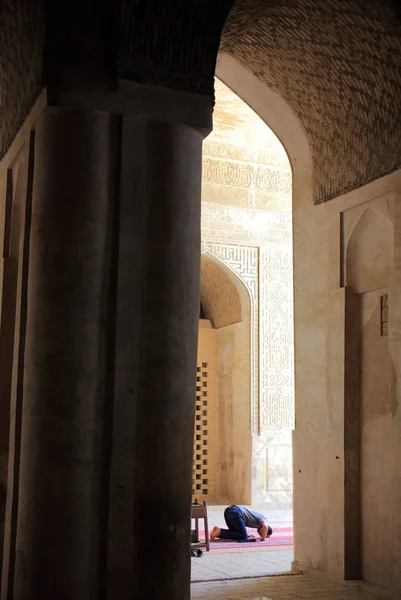 Mesquita Com Belas Telhas Azuis Esfahan Irã — Fotografia de Stock