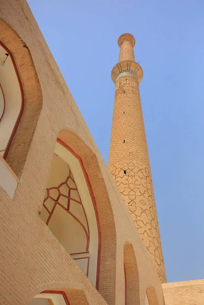 Τζαμί Ωραίο Μπλε Πλακάκια Esfahan Ιράν — Φωτογραφία Αρχείου