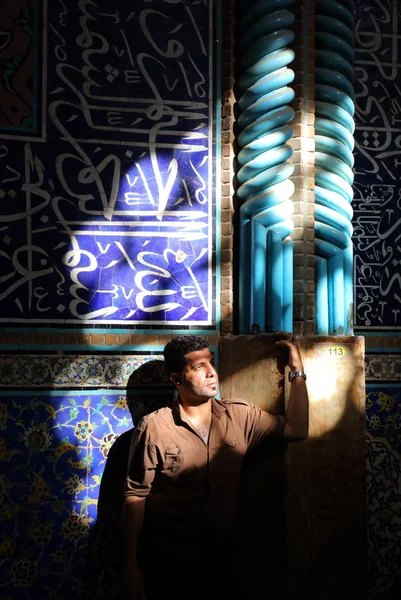 Homem Muçulmano Local Província Isfahan Esfahan — Fotografia de Stock