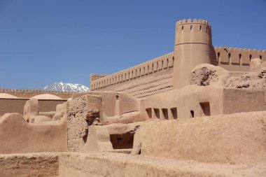 Rayen Castle (Arg-e Rayen in Persian) is an ancient adobe castle in Kerman province, Iran. clipart