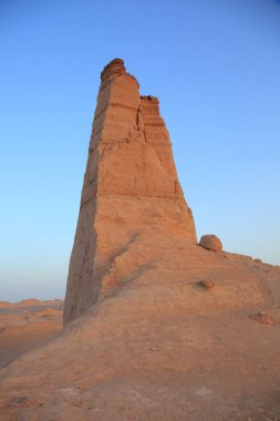 Kerman eyaletinin-Shafi Abad Köyü ve Kaluts (Dasht-e Lut Çölü) 