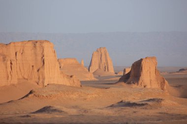 Kerman eyaletinin-Shafi Abad Köyü ve Kaluts (Dasht-e Lut Çölü) 