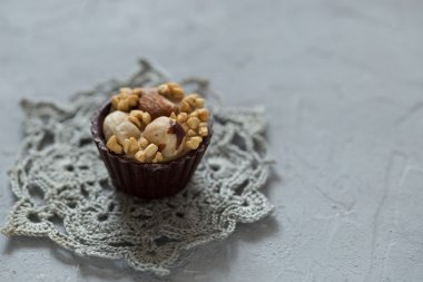 Belçika çikolatalı pralin.