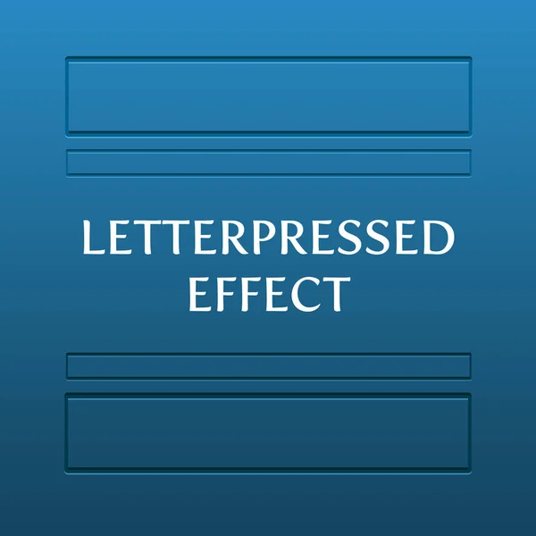 Vektör letterpress etkisi