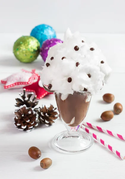 Boże Narodzenie koktajl z pianki i czekolada mleczna, Christm — Zdjęcie stockowe
