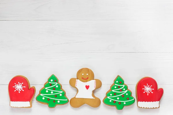 Happy New Year and Merry Christmas gingerbread — Stock Photo, Image