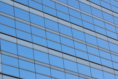 Arka plan mavi ofis cam pencere