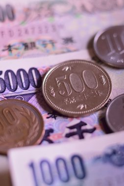 Japon para birimi Yen notları ve madeni paralar