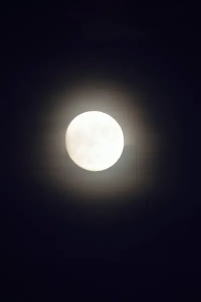 Luna Nel Cielo Notturno — Foto Stock