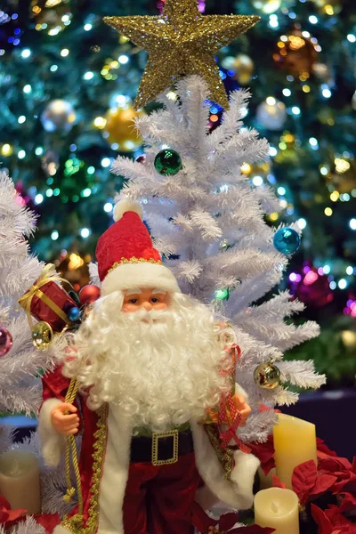 Dikey Çerçeve bulanık ışıklı Noel tatil arka plan