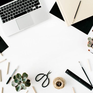 Üstten Görünüm ofis masaları